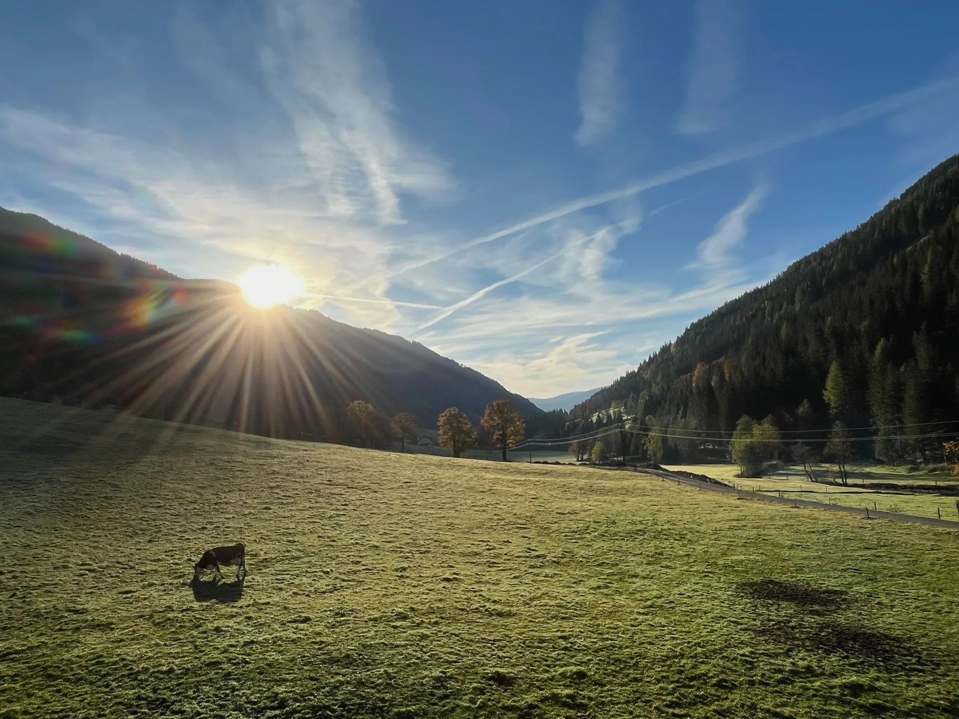 Unverbaute Aussicht nach Osten.