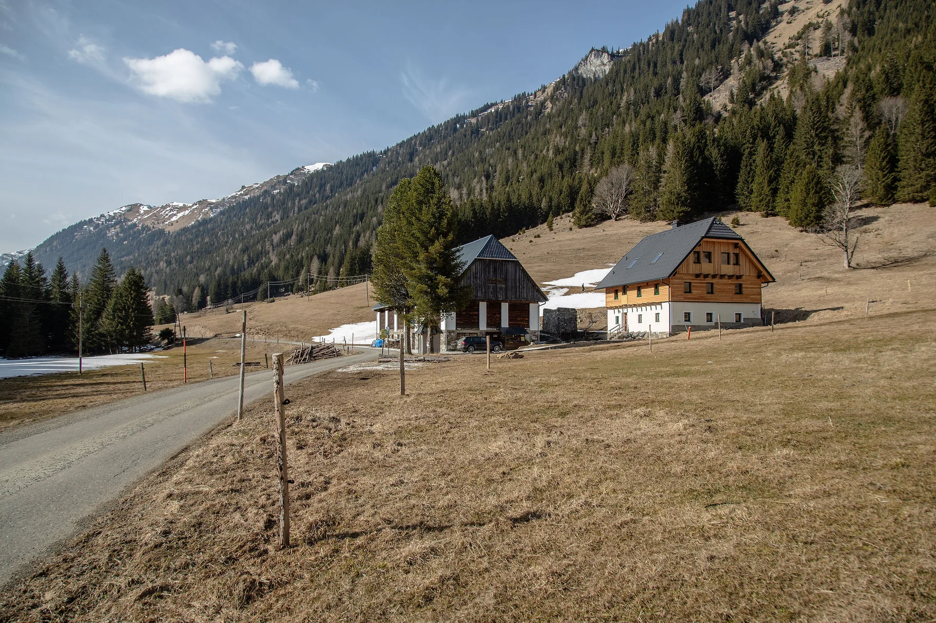 Das Almhaus in Alleinlage, weit und breit keine Nachbarn
