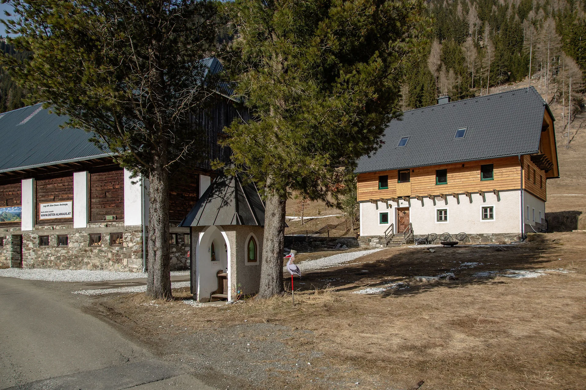 Der ehemalige Bauernhof.